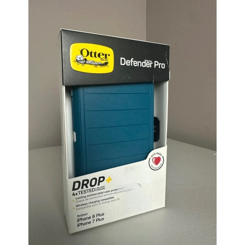 OtterBox Defender Series Pro Case iPhone 8 Plus 7 Plus Teal Blue 77-60587